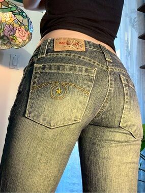 Y2K Vintage HOLLYWOOD Low Rise Flare Jeans